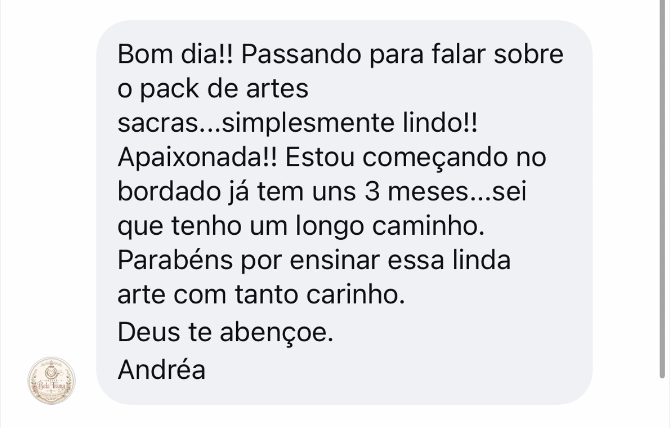 Depoimento de Andréa sobre a Coleção Sacra