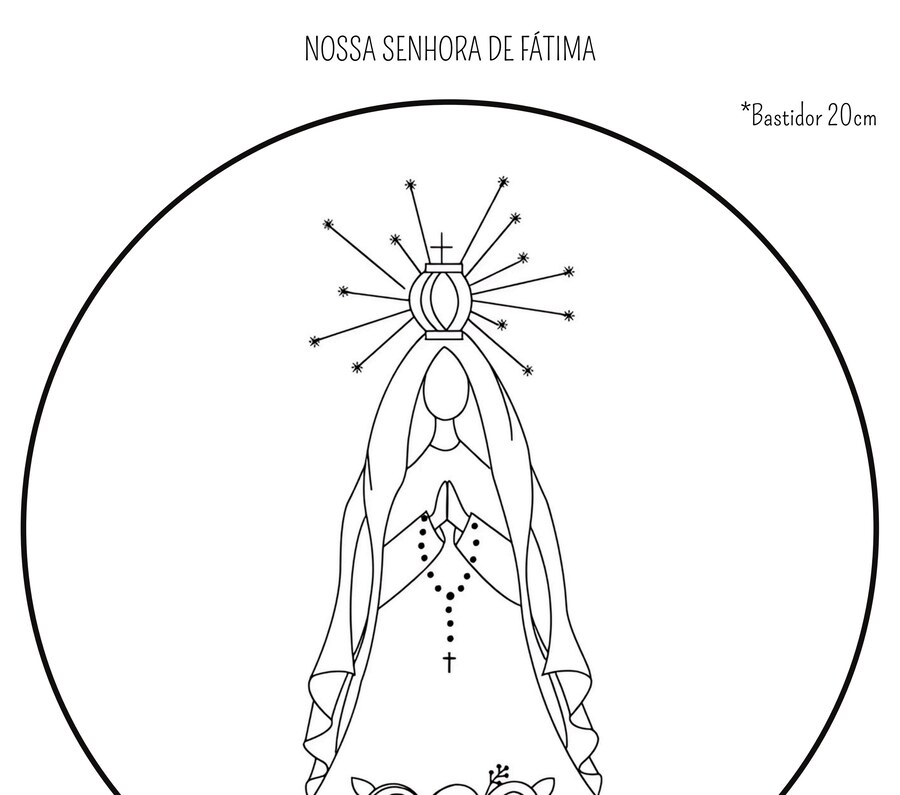 Risco católico — Nossa Senhora de Fátima